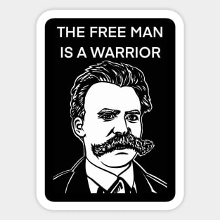 FRIEDRICH NIETZSCHE quote .5 - ink portrait Sticker